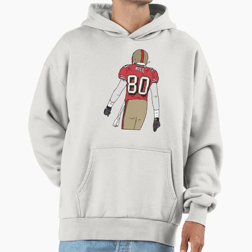 Jerry Rice Back To Hoodie - Minimalist Print Unisex - T-Shirt, Sweatshirt, Hoodie