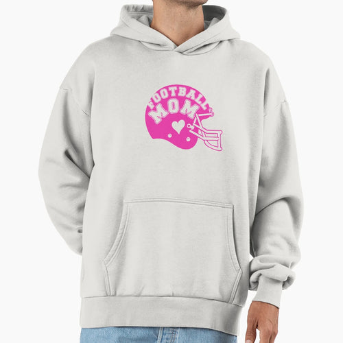 Football Mom Helmet Hoodie - Unique Graphic Men Women - T-Shirt, Sweatshirt, Hoodie