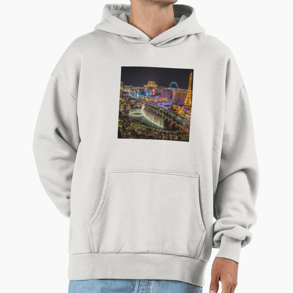 Las Vegas Nevada Iconic Skyline Hoodie - Streetwear Style for Adults - T-Shirt, Sweatshirt, Hoodie