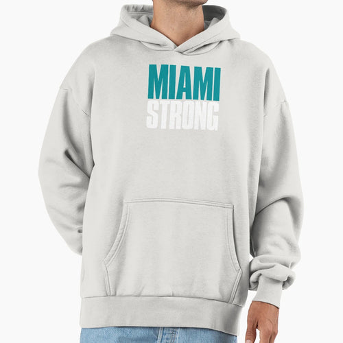 Miami Strong Sports Hoodie - Fun Novelty Design for Adults - T-Shirt, Sweatshirt, Hoodie