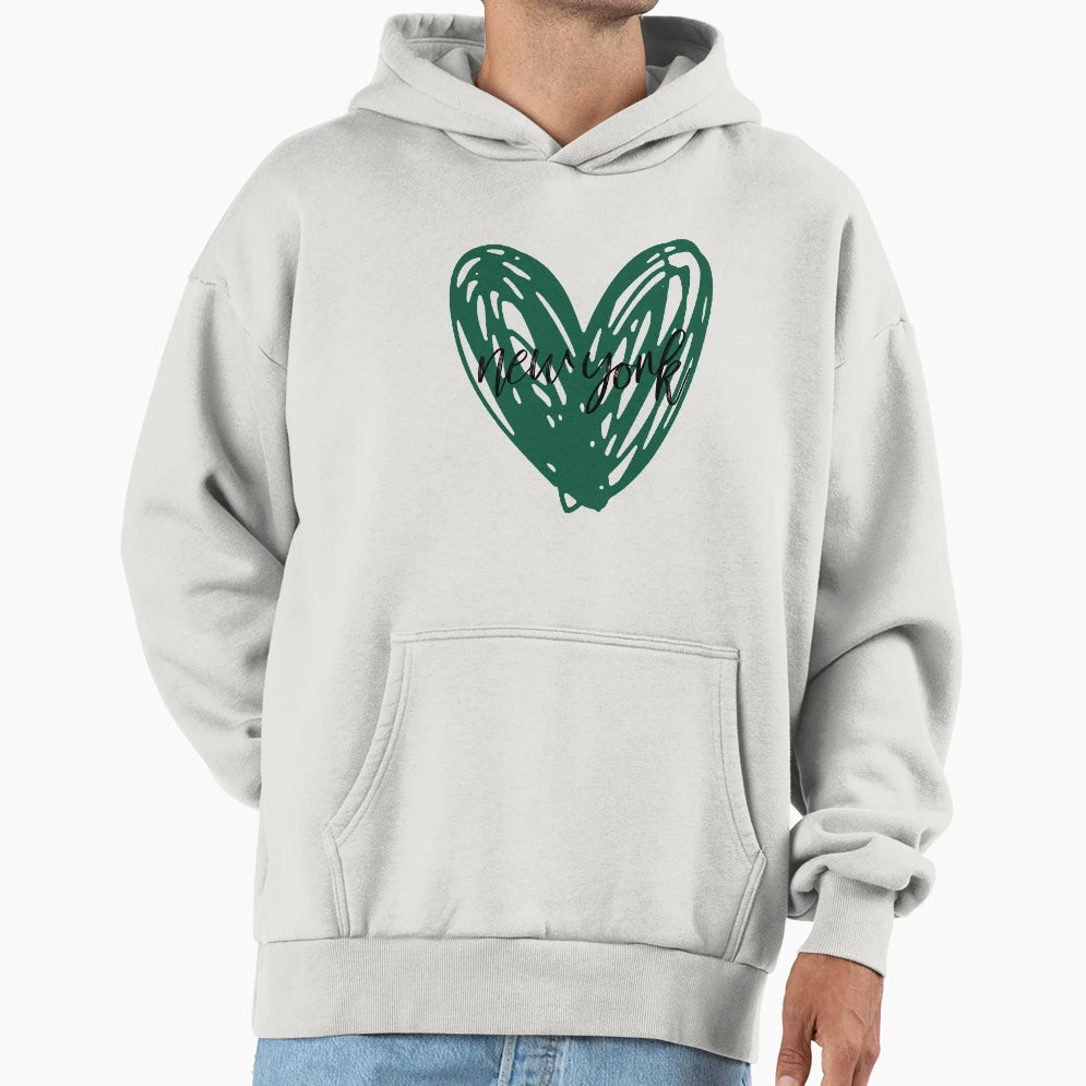 New York Heart 3 Hoodie - Aesthetic Graphic Men Women - T-Shirt, Sweatshirt, Hoodie