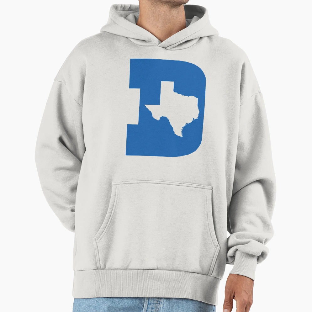 D Texas B Ball Blue Cut Out Hoodie - Graphic Print Men Women - T-Shirt, Sweatshirt, Hoodie