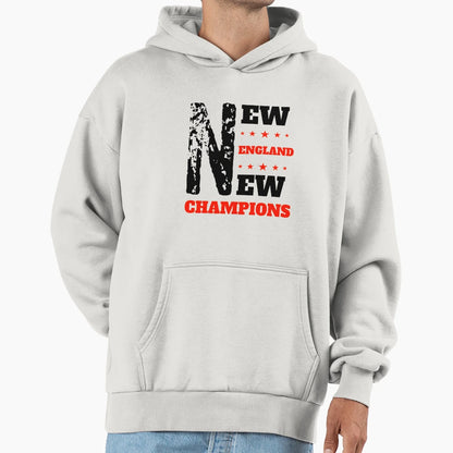 New England New Champions Football Hoodie - Minimalist Print Unisex - T-Shirt, Sweatshirt, Hoodie