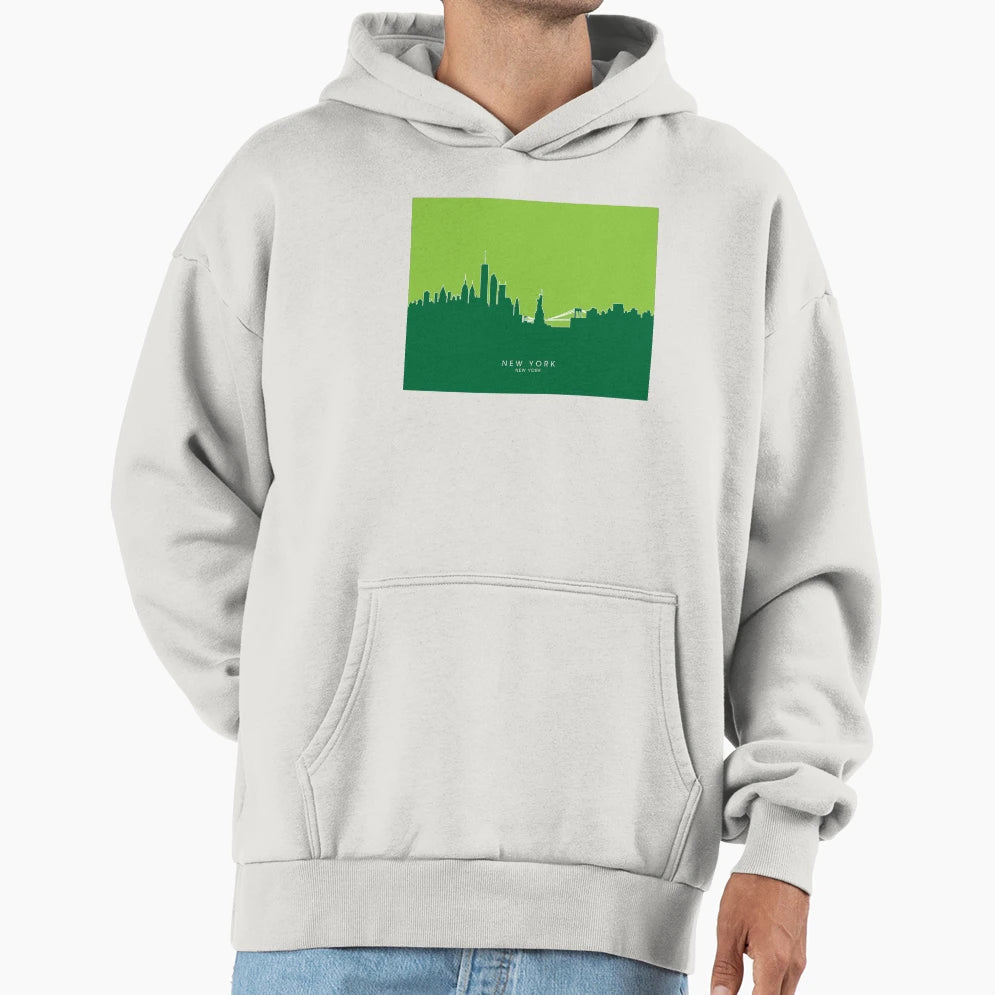 New York Skyline Hoodie - Fun Novelty Design Unisex - T-Shirt, Sweatshirt, Hoodie