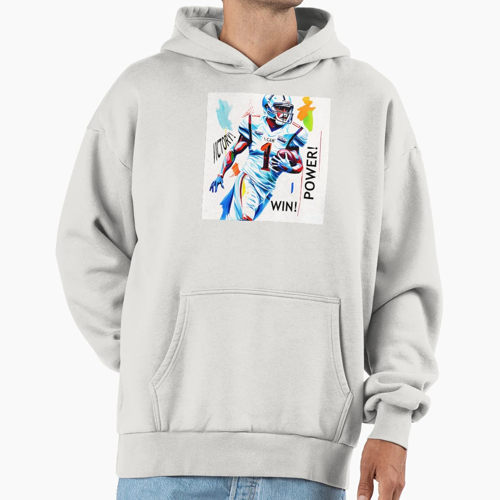 Football Victory Power Win I Can Hoodie - Streetwear Style Men Women - T-Shirt, Sweatshirt, Hoodie