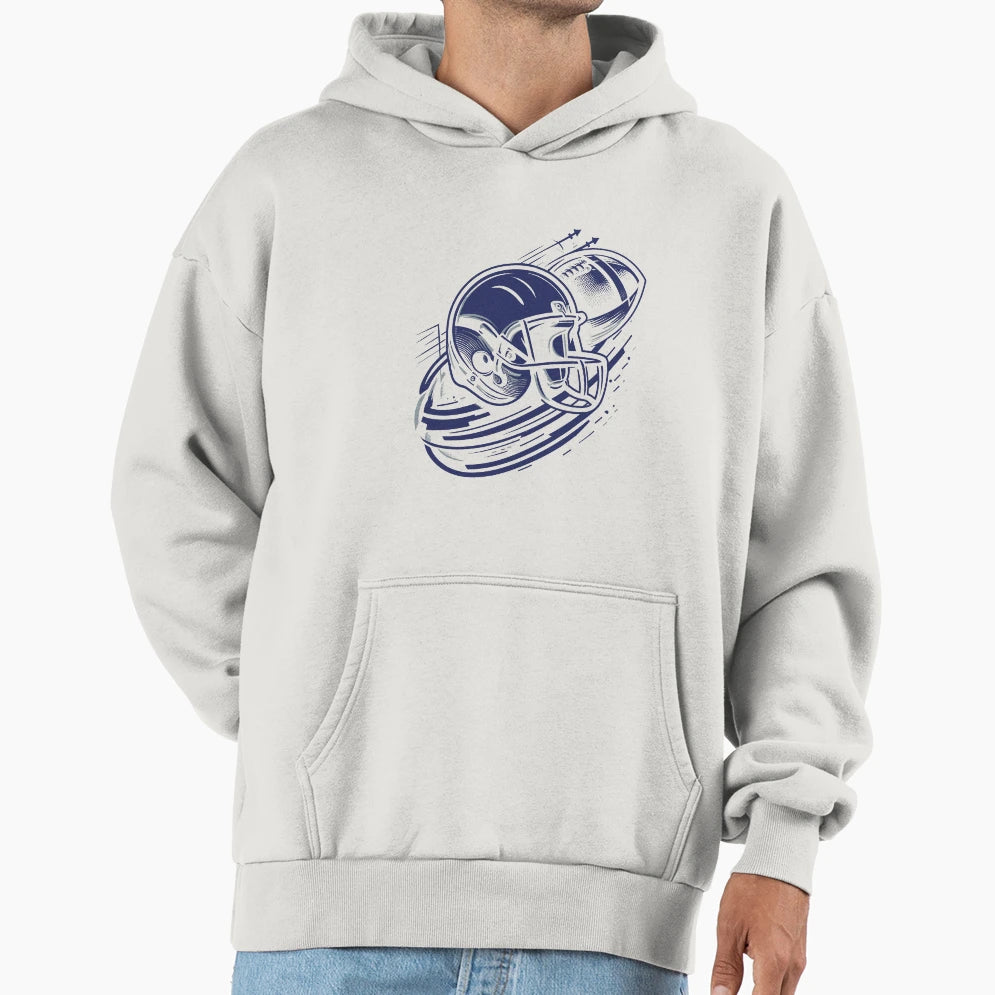 American Football Simple Hoodie - Custom Art Print for Adults - T-Shirt, Sweatshirt, Hoodie