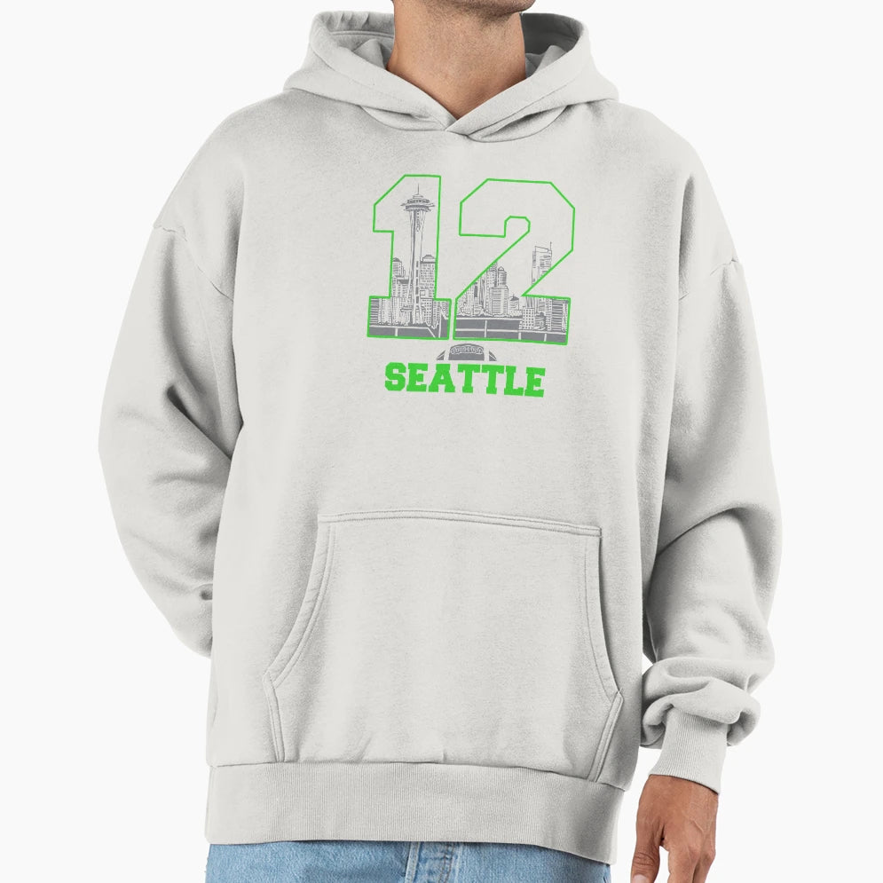 Twelve Hoodie - Minimalist Print Unisex - T-Shirt, Sweatshirt, Hoodie