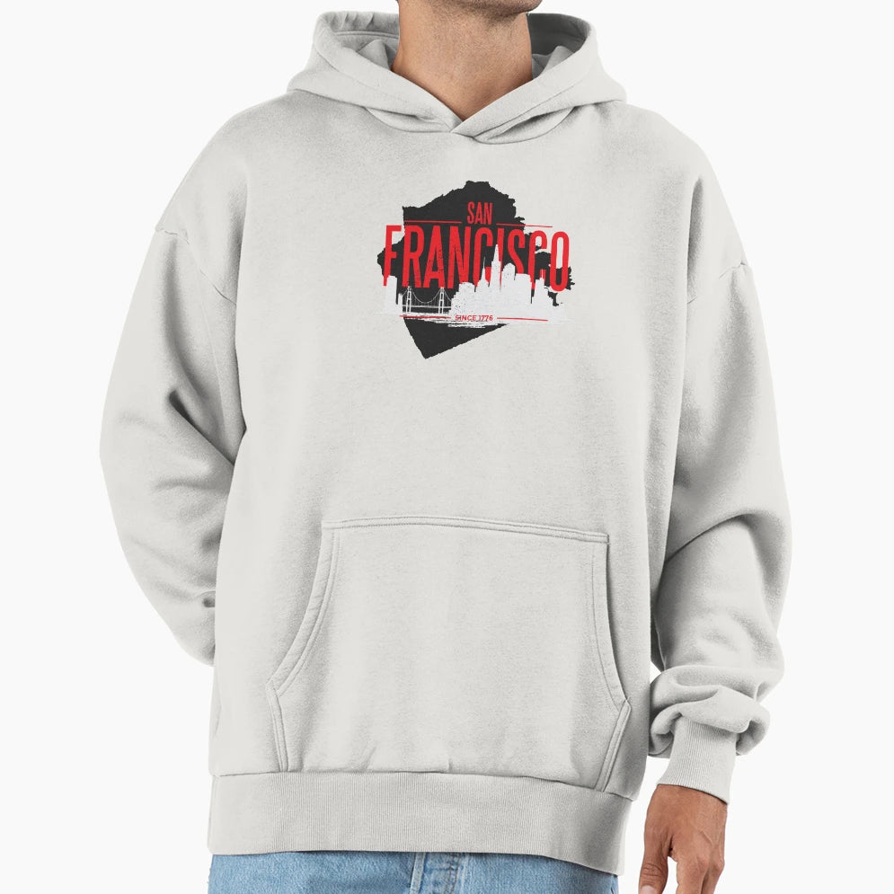San Francisco Skyline Hoodie - Graphic Print for Adults - T-Shirt, Sweatshirt, Hoodie