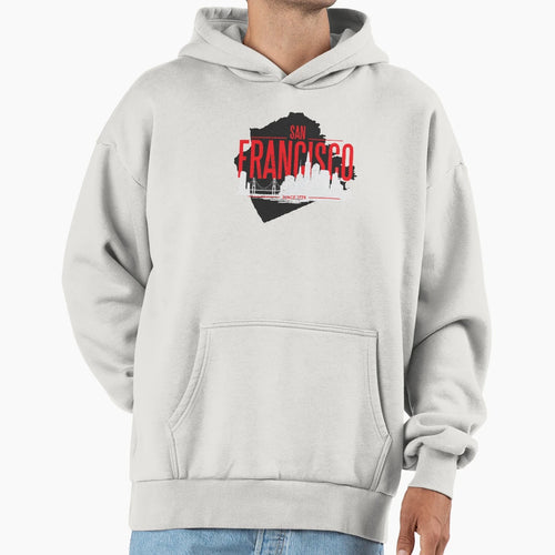 San Francisco Skyline Hoodie - Graphic Print for Adults - T-Shirt, Sweatshirt, Hoodie