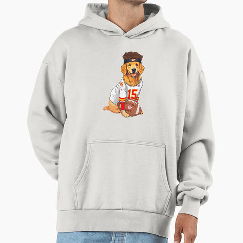 Kansas City Chiefs Golden Retriever T-Shirt - Aesthetic Graphic Men Women - T-Shirt, Sweatshirt, Hoodie