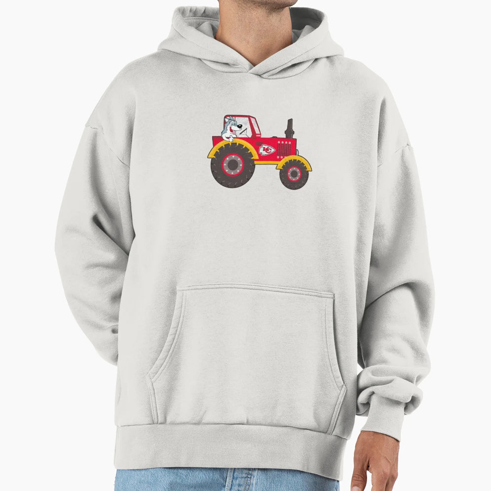 Dog Driving Kansas City Chiefs T-Shirt - Fun Novelty Design Men Women - T-Shirt, Sweatshirt, Hoodie