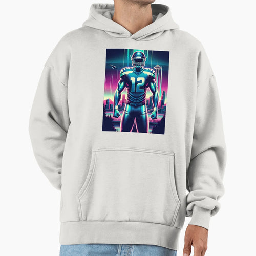 Synthwave Seattle Hoodie - Novelty Apparel Men Women - T-Shirt, Sweatshirt, Hoodie