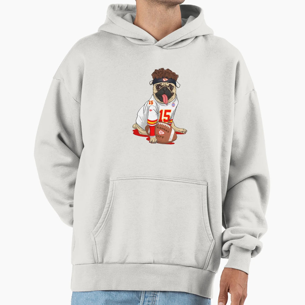 Kansas City Chiefs Funny Pug PM Nfl T-Shirt - Graphic Print Men Women - T-Shirt, Sweatshirt, Hoodie