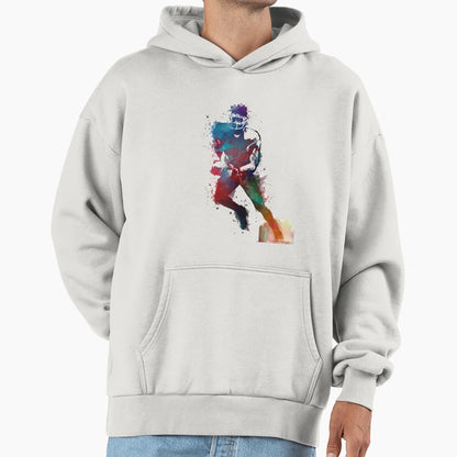 American Football Player 1 Sport Football Hoodie - Graphic Print for Adults - T-Shirt, Sweatshirt, Hoodie