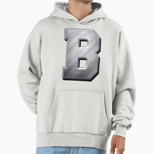 Copy Big Steel Letter B Hoodie - Minimalist Print Men Women - T-Shirt, Sweatshirt, Hoodie