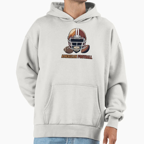 American Football Illustration Football Hoodie - Unique Graphic Unisex - T-Shirt, Sweatshirt, Hoodie