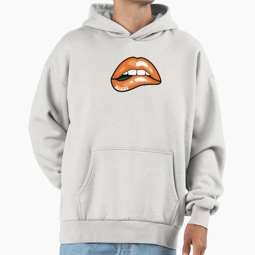 University Miami Lips Hoodie - Fun Novelty Design Men Women - T-Shirt, Sweatshirt, Hoodie