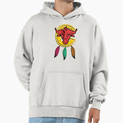 Indian Chicago Bull Hoodie - Novelty Apparel Men Women - T-Shirt, Sweatshirt, Hoodie
