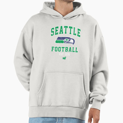 Seattle 12 Sea Hawk Football Hoodie - Casual Everyday Wear Men Women - T-Shirt, Sweatshirt, Hoodie