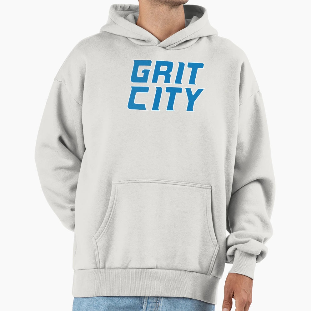 Nfl Detroit Lions Grit City Hoodie - Fun Novelty Design for Adults - T-Shirt, Sweatshirt, Hoodie