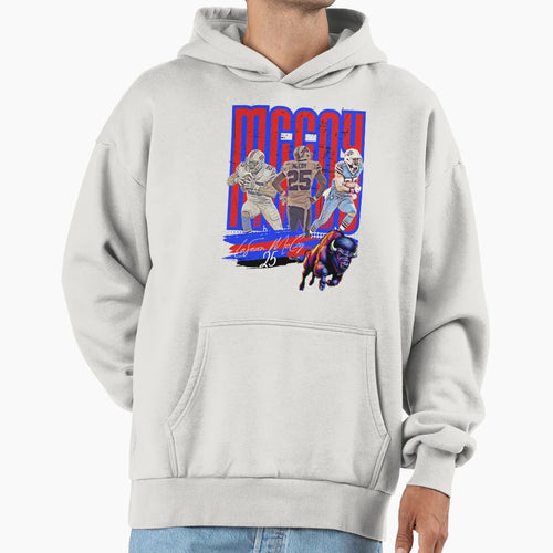 Lesean Mccoy Nfl Legacy Buffalo Bills Hoodie - Custom Art Print for Adults - T-Shirt, Sweatshirt, Hoodie