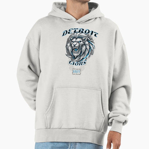 Detroit Lions Grit Hoodie - Aesthetic Graphic Men Women - T-Shirt, Sweatshirt, Hoodie