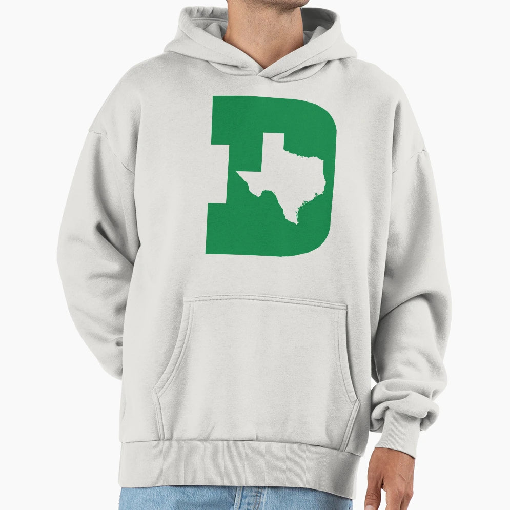D Texas Green Cut Out Hoodie - Fun Novelty Design Men Women - T-Shirt, Sweatshirt, Hoodie