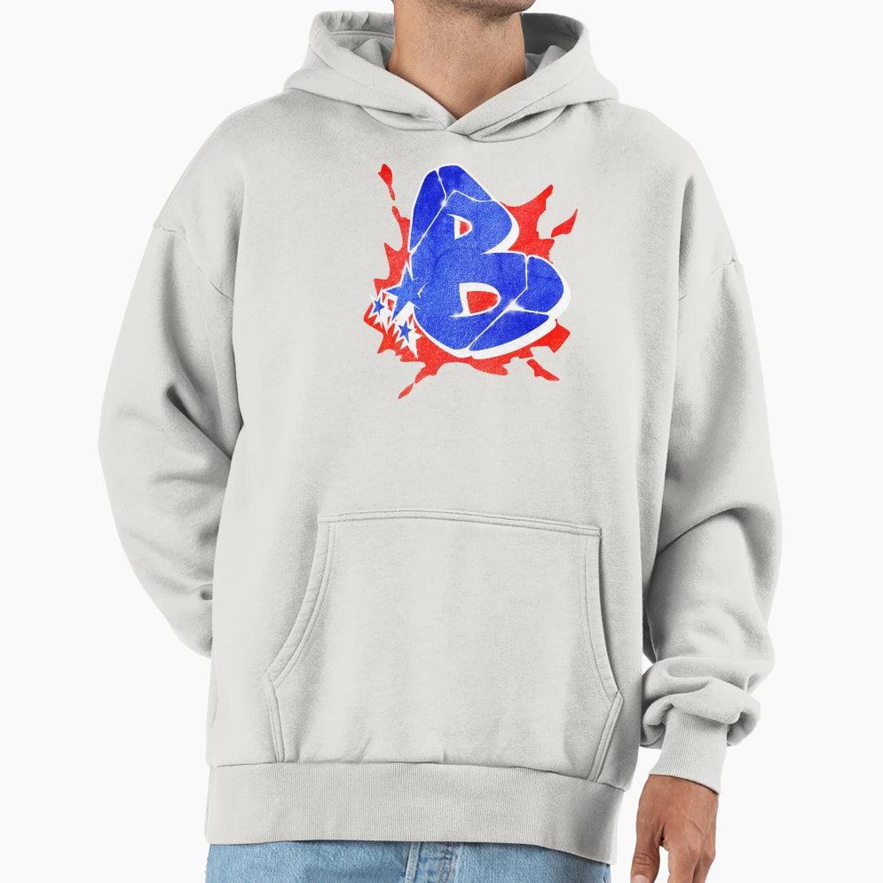 B Graffiti Letter Hoodie - Graphic Print Men Women - T-Shirt, Sweatshirt, Hoodie