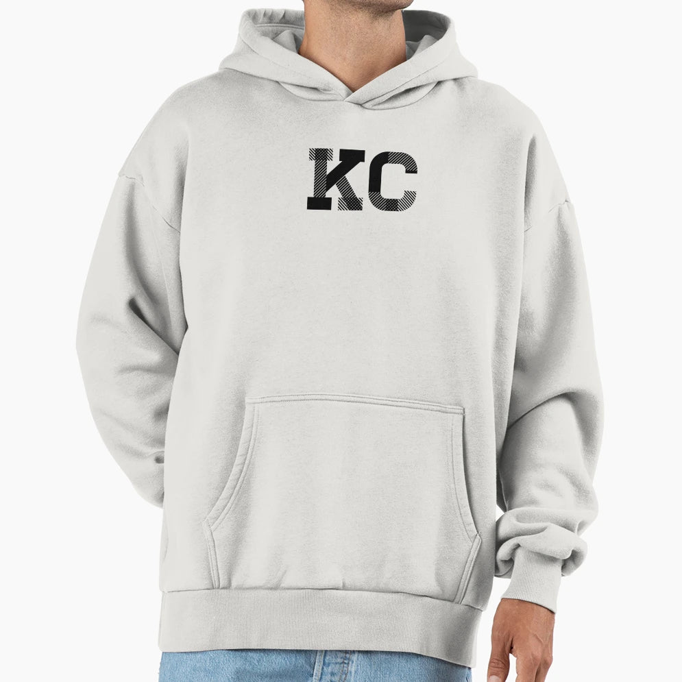 Kansas City Missouri Kc Letters Hoodie - Minimalist Print Men Women - T-Shirt, Sweatshirt, Hoodie