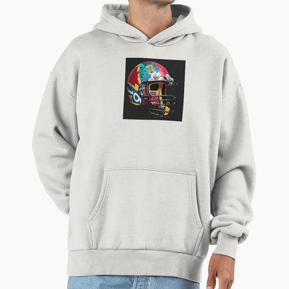 American Football Helmet Hoodie - Novelty Apparel Unisex - T-Shirt, Sweatshirt, Hoodie