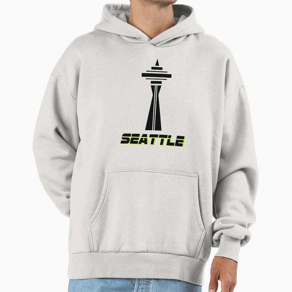 Seattle Space Needle Hoodie - Casual Everyday Wear Men Women - T-Shirt, Sweatshirt, Hoodie