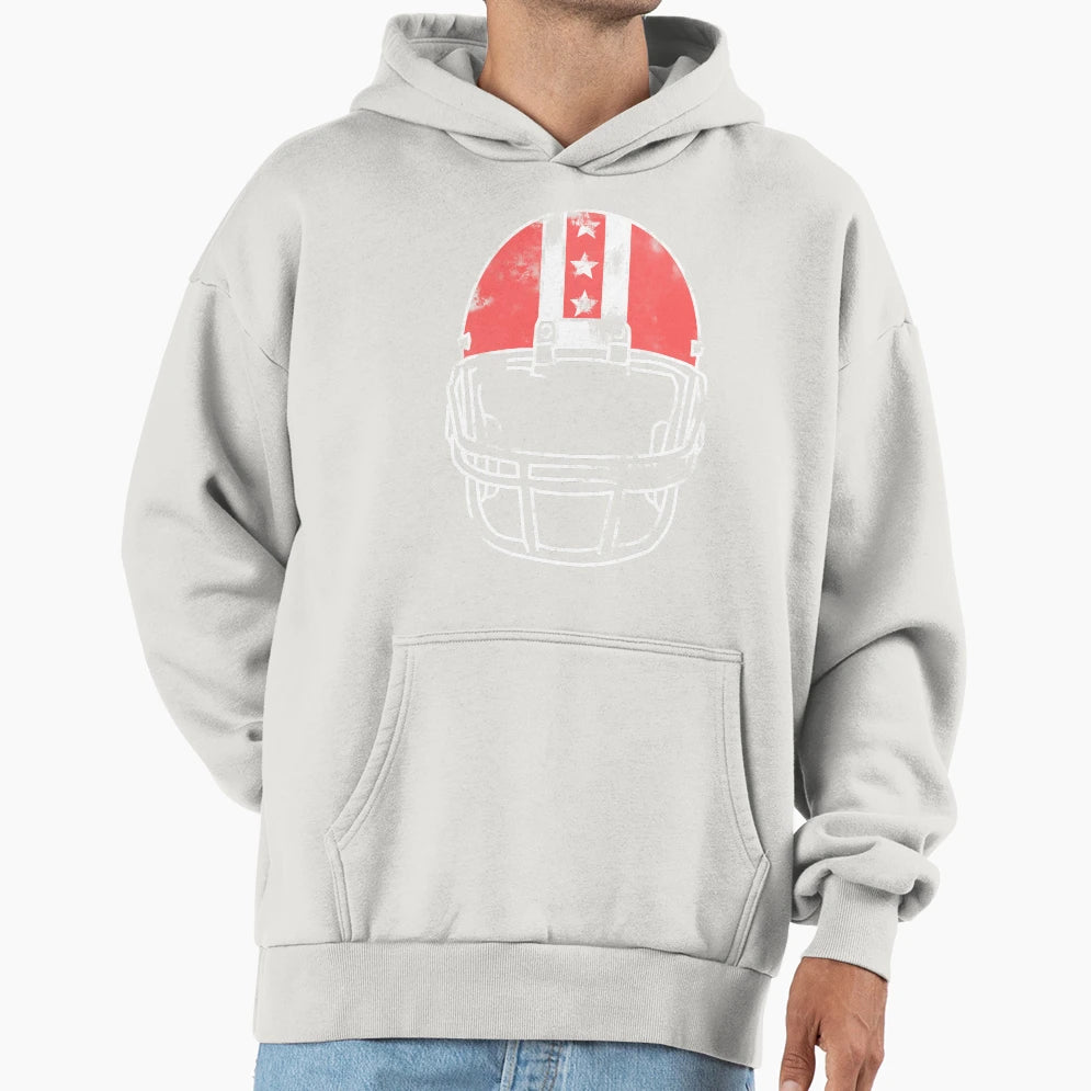 Old Football Helmet Hoodie - Novelty Apparel Men Women - T-Shirt, Sweatshirt, Hoodie