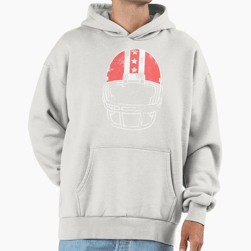 Old Football Helmet Hoodie - Novelty Apparel Men Women - T-Shirt, Sweatshirt, Hoodie