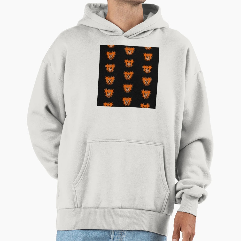 Teddy Bears Black Background Hoodie - Unique Graphic Unisex - T-Shirt, Sweatshirt, Hoodie