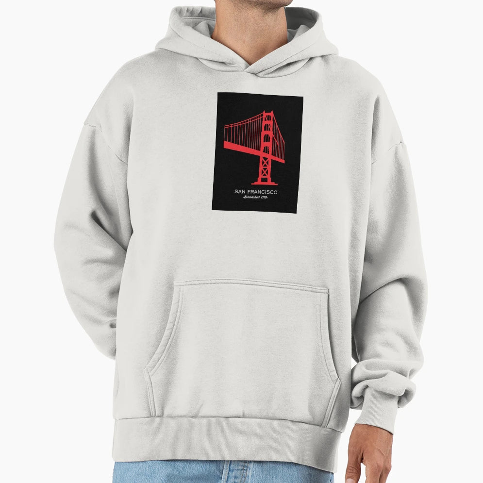 San Francisco Hoodie - Fun Novelty Design for Adults - T-Shirt, Sweatshirt, Hoodie
