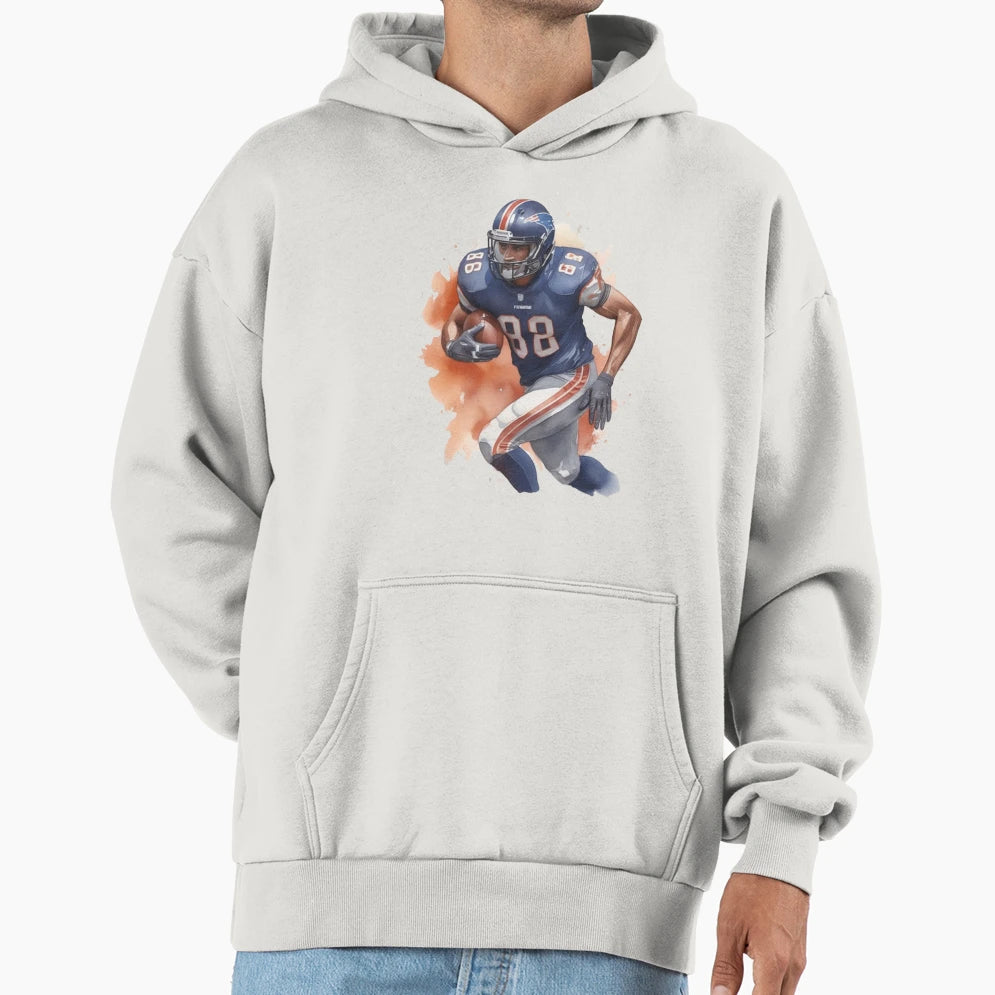 American Football Player Hoodie - Custom Art Print for Adults - T-Shirt, Sweatshirt, Hoodie