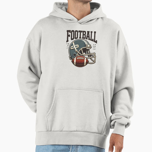 Football Helmet Ball American Football Hoodie - Graphic Print Men Women - T-Shirt, Sweatshirt, Hoodie