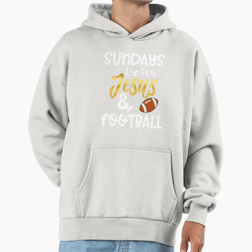 Sundays Are Jesus And Football Funny T-Shirt - Aesthetic Graphic Men Women - T-Shirt, Sweatshirt, Hoodie