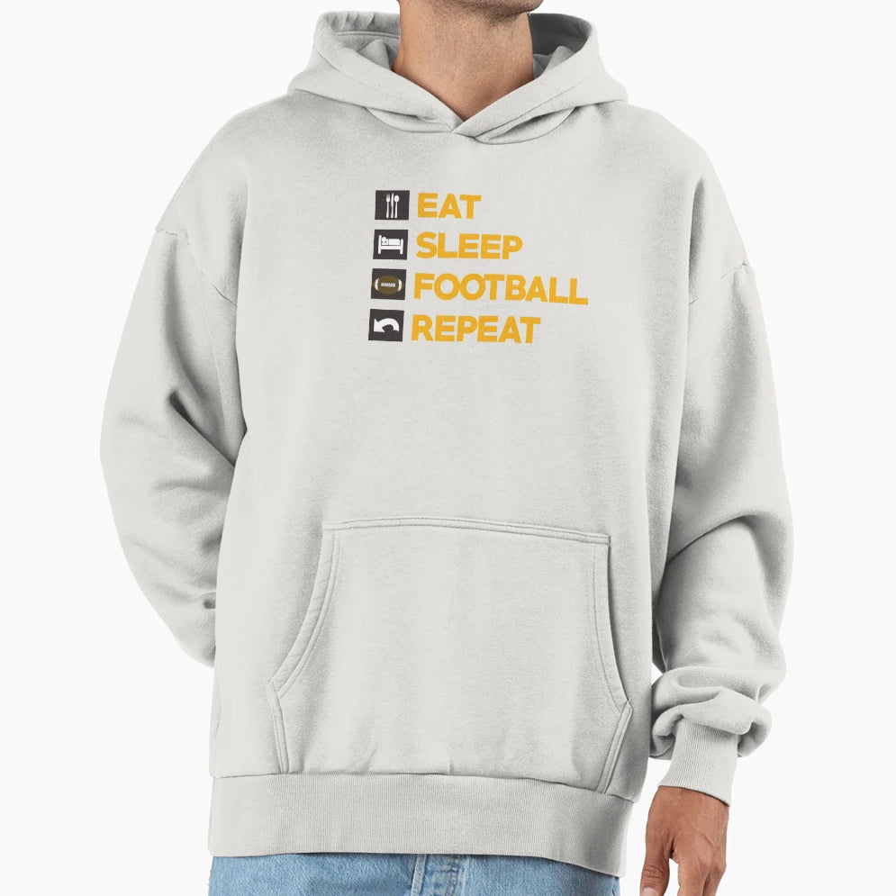 American Football Player Footballer Hoodie - Minimalist Print for Adults - T-Shirt, Sweatshirt, Hoodie