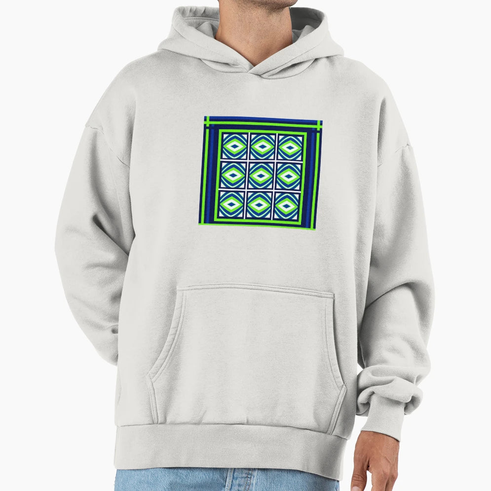 2015 Textile Designs Green Blue Hoodie - Streetwear Style Men Women - T-Shirt, Sweatshirt, Hoodie