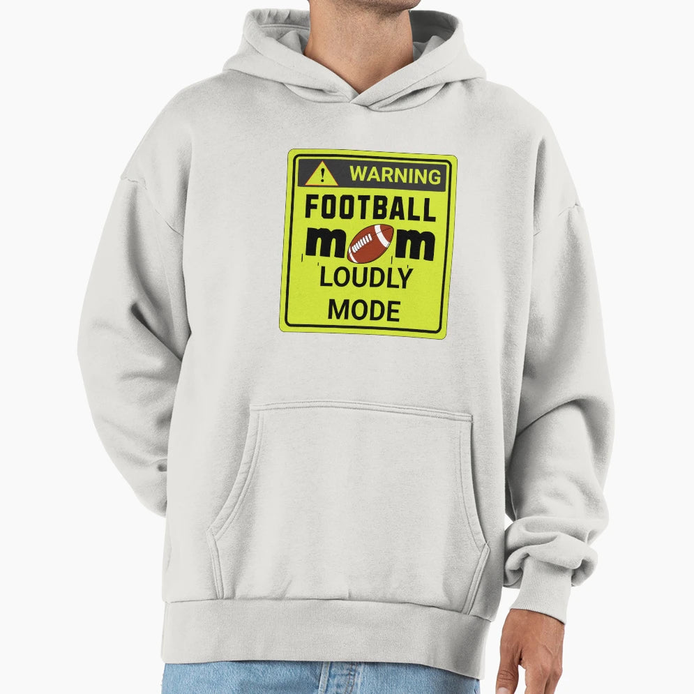 Football Mom Hoodie - Unique Graphic for Adults - T-Shirt, Sweatshirt, Hoodie