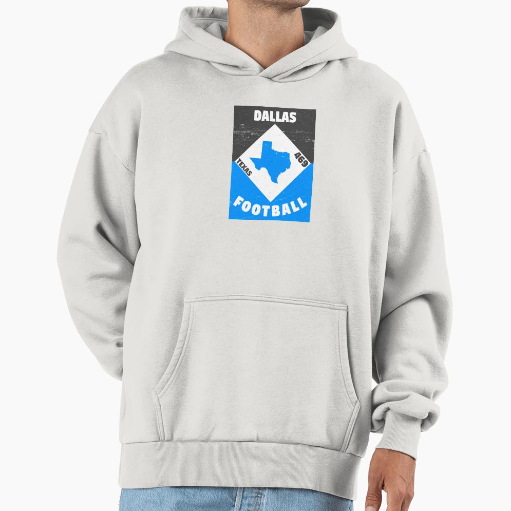 Dallas Football Hoodie - Minimalist Print Men Women - T-Shirt, Sweatshirt, Hoodie