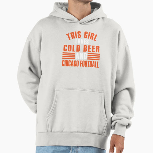 This Loves Cold Beer And Chicago Hoodie - Novelty Apparel Men Women - T-Shirt, Sweatshirt, Hoodie