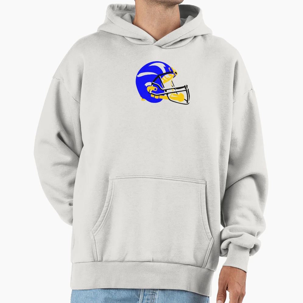 Football Helmet Hoodie - Unique Graphic Unisex - T-Shirt, Sweatshirt, Hoodie