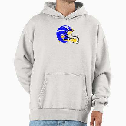 Football Helmet Hoodie - Unique Graphic Unisex - T-Shirt, Sweatshirt, Hoodie