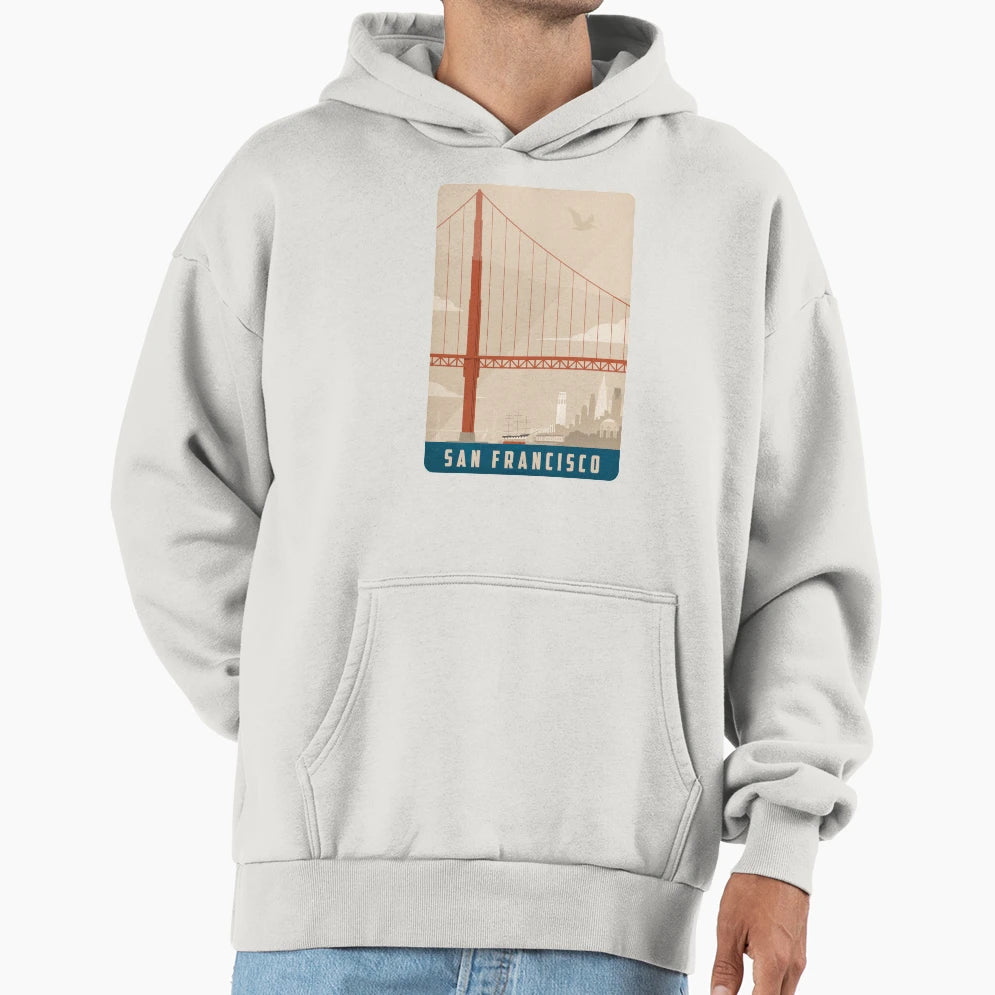 San Francisco Creme Hoodie - Aesthetic Graphic for Adults - T-Shirt, Sweatshirt, Hoodie