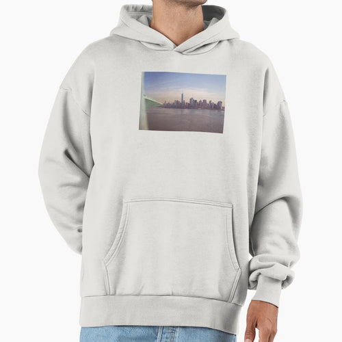 View Manhattan Island From Crown Statue Hoodie - Trendy Graphic Unisex - T-Shirt, Sweatshirt, Hoodie