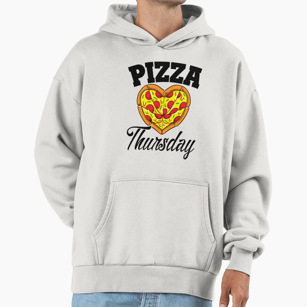 Thursday Pizza Night Funny Pizza Lover Hoodie - Custom Art Print Men Women - T-Shirt, Sweatshirt, Hoodie