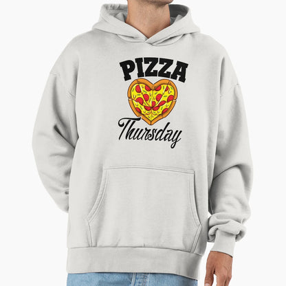Thursday Pizza Night Funny Pizza Lover Hoodie - Custom Art Print Men Women - T-Shirt, Sweatshirt, Hoodie