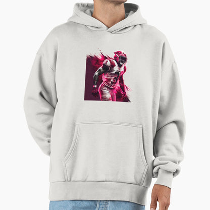 Football Passion Red Hoodie - Trendy Graphic for Adults - T-Shirt, Sweatshirt, Hoodie